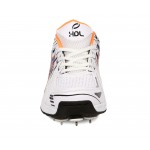 HDL Cricket Terminator Shoes Half Spikes White Blue Orange